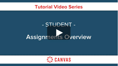 Students - Canvas Assignments Overview Video