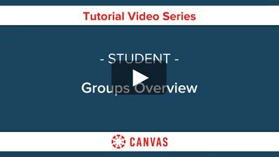 Students - Canvas Groups Overview Video