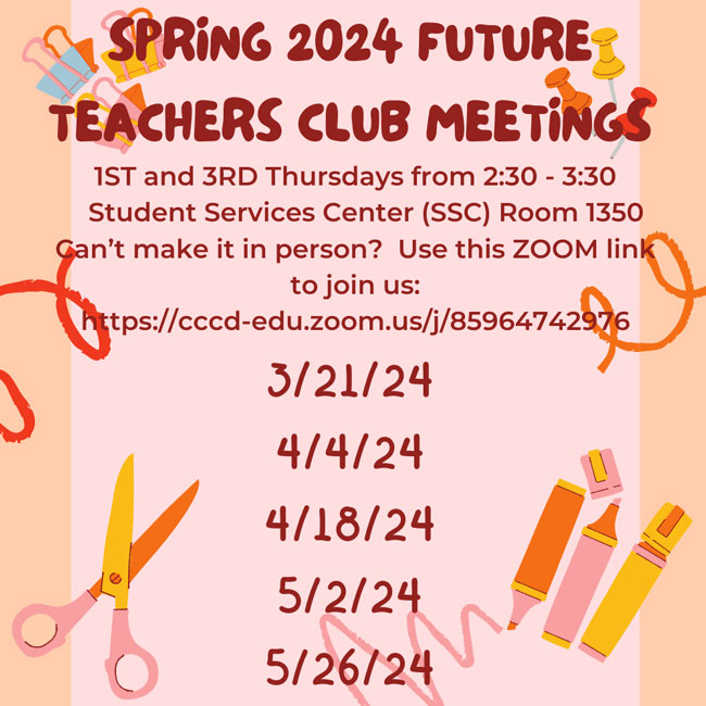 Future Teachers Club Meetings