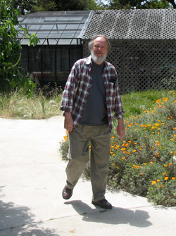 Rod Wallbank in the Native Garden